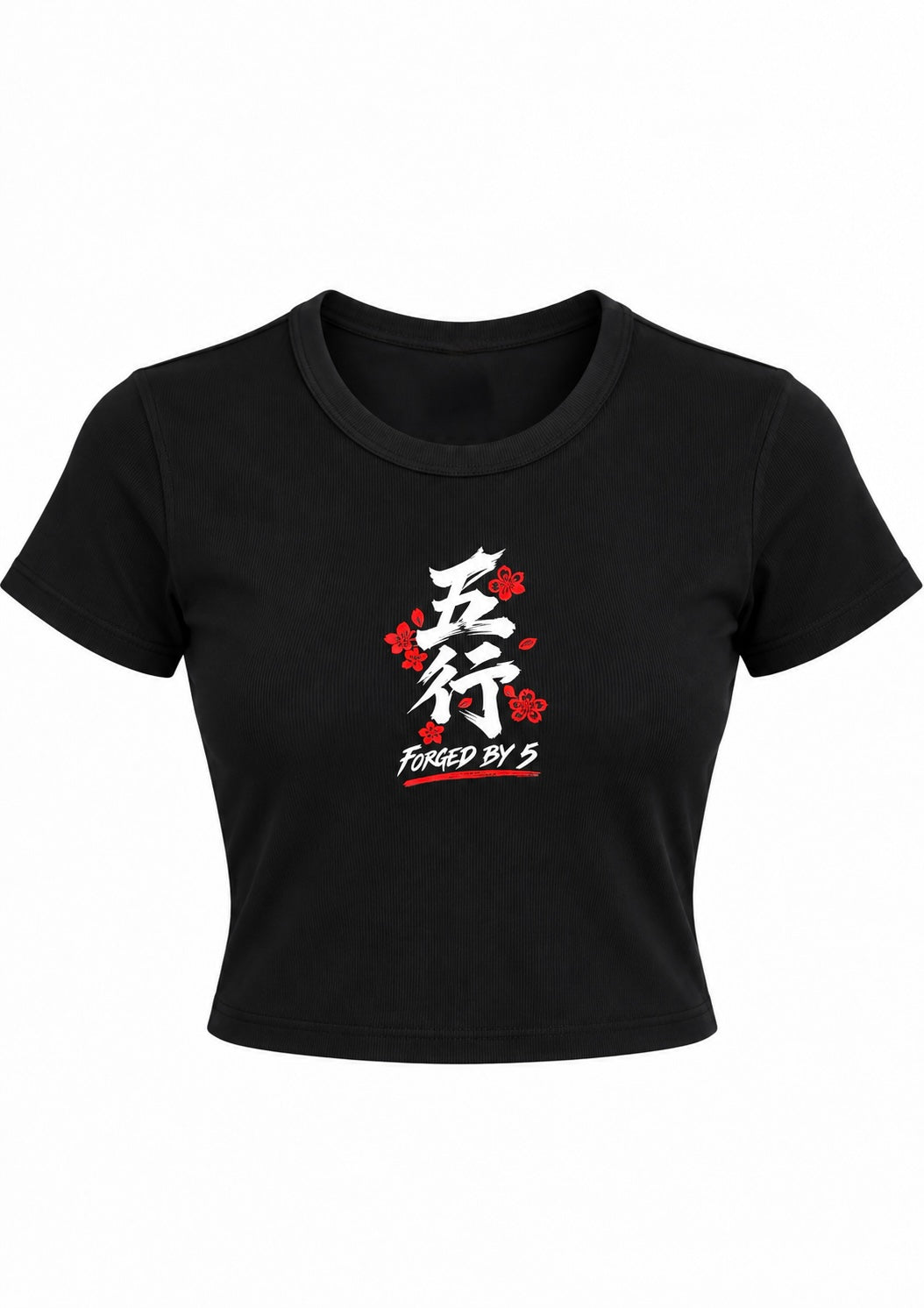 Forged by 5 - Black Baby Tee